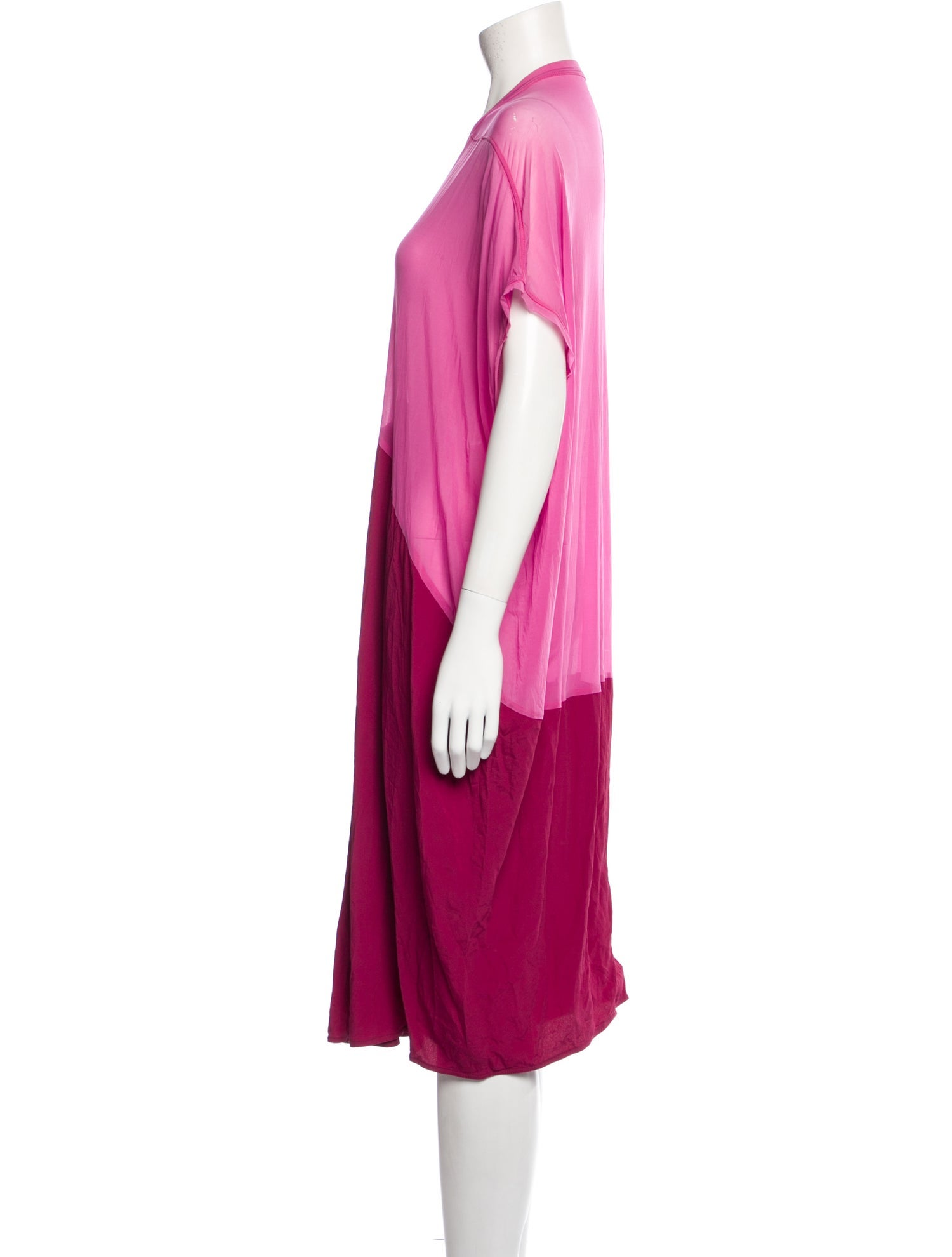 Rick Owens Crew Neck Knee-Length Dress